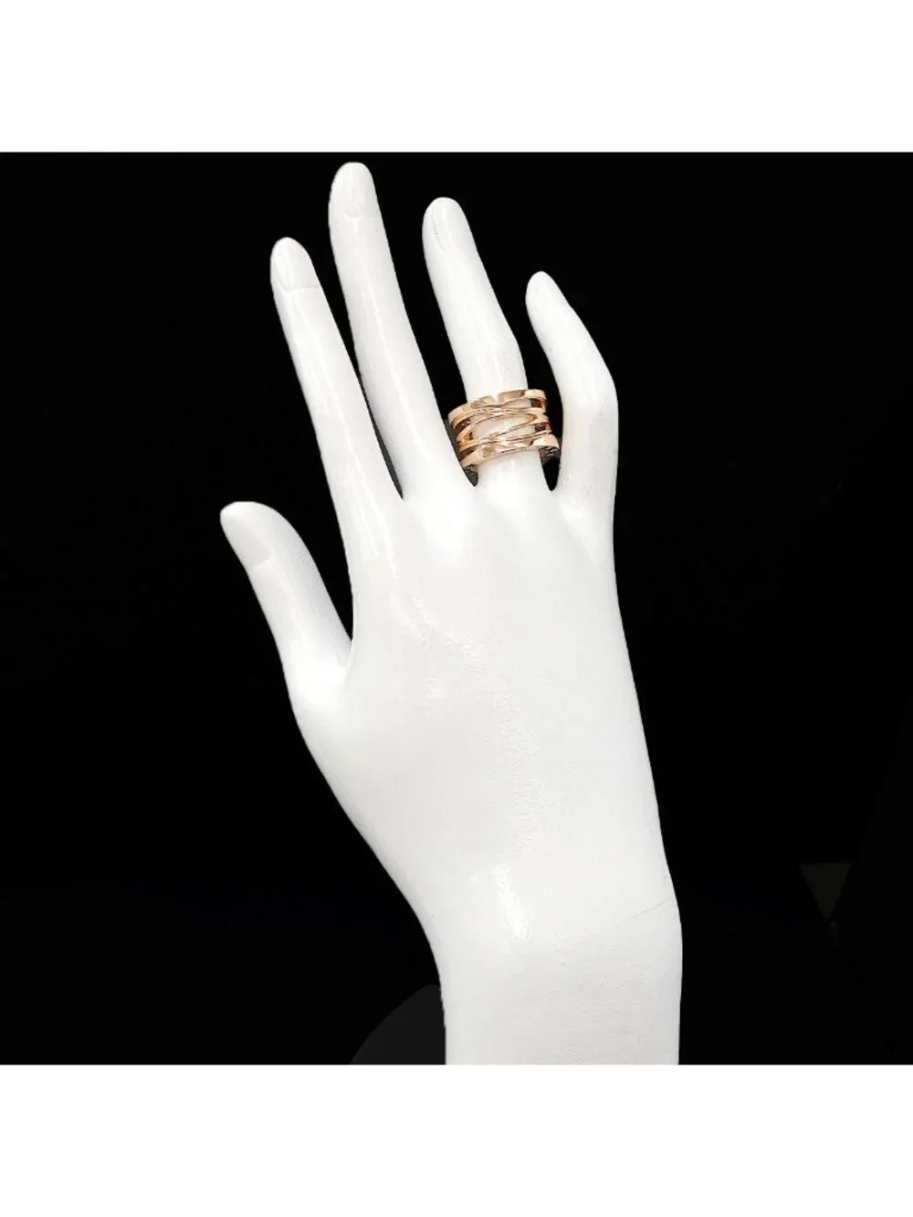 Bvlgari Legend 52 Ring 18k PG Pink Gold